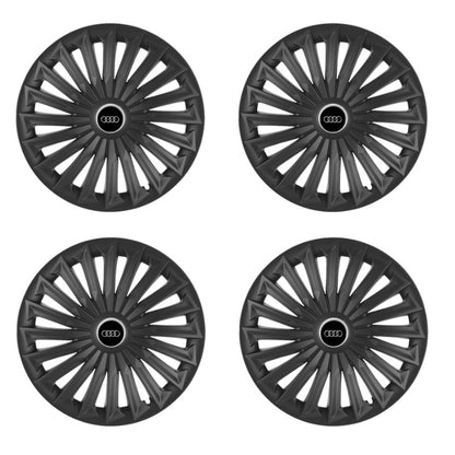 Set 4 capace roti Joy Negru R17 pentru gama auto Audi