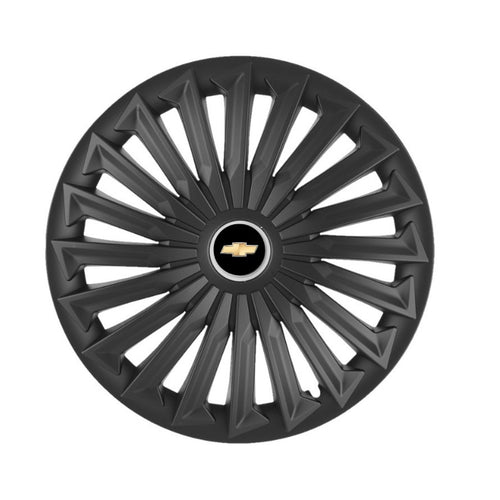 Set 4 capace roti Joy Negru R17 pentru gama auto Chevrolet