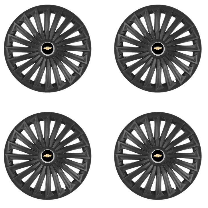 Set 4 capace roti Joy Negru R17 pentru gama auto Chevrolet