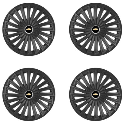 Set 4 capace roti Joy Negru R17 pentru gama auto Chevrolet