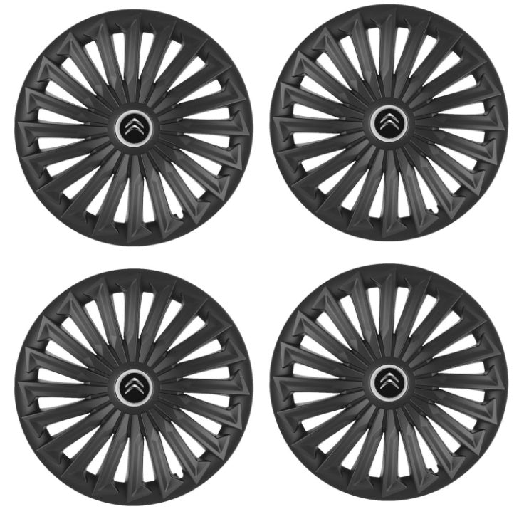 Set 4 capace roti Joy Negru R17 pentru gama auto Citroen