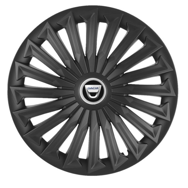 Set 4 capace roti Joy Negru R17 pentru gama auto Dacia