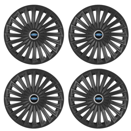 Set 4 capace roti Joy Negru R17 pentru gama auto Ford