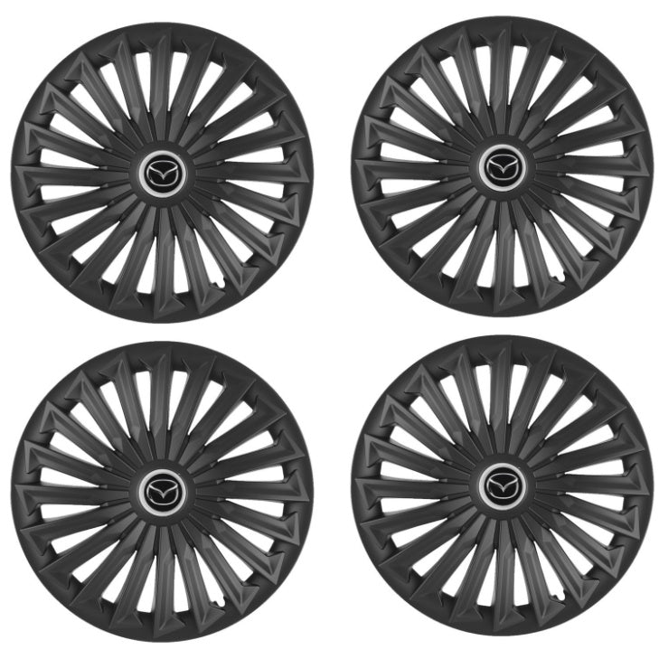 Set 4 capace roti Joy Negru R17 pentru gama auto Mazda