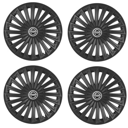 Set 4 capace roti Joy Negru R17 pentru gama auto Nissan