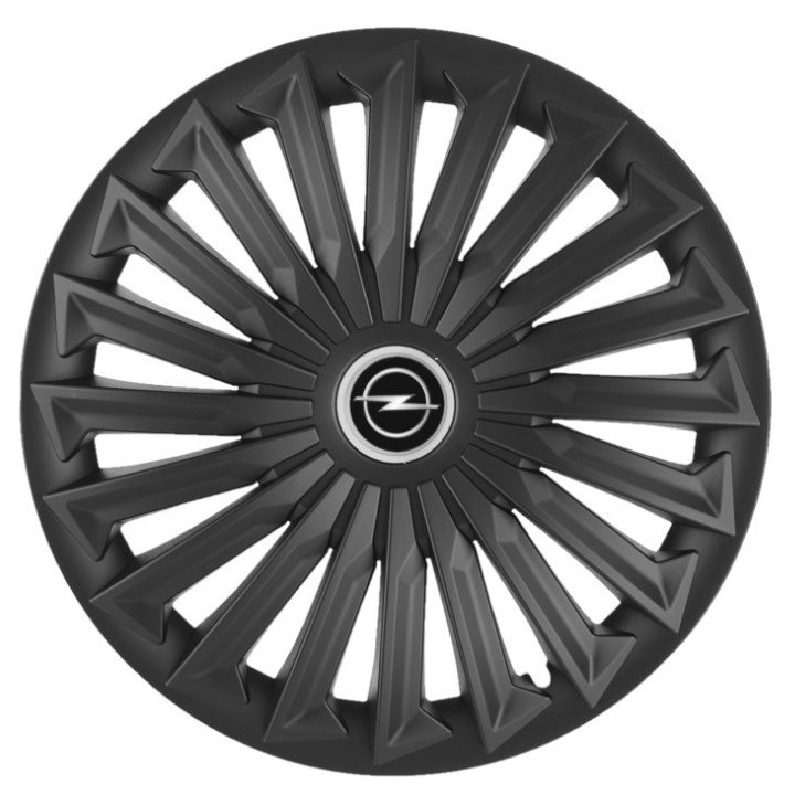 Set 4 capace roti Joy Negru R17 pentru gama auto Opel