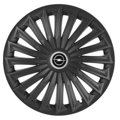 Set 4 capace roti Joy Negru R17 pentru gama auto Opel
