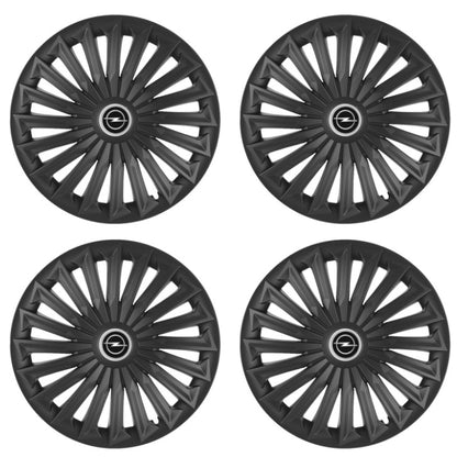 Set 4 capace roti Joy Negru R17 pentru gama auto Opel