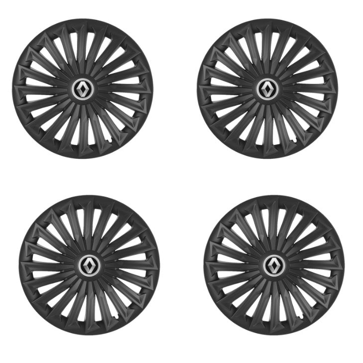 Set 4 capace roti Joy Negru R17 pentru gama auto Renault