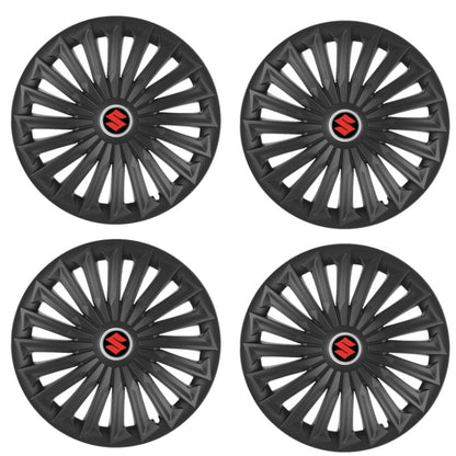 Set 4 capace roti Joy Negru R17 pentru gama auto Suzuki