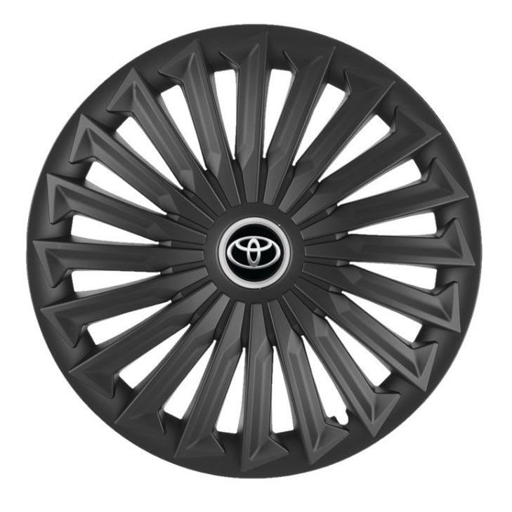Set 4 capace roti Joy Negru R17 pentru gama auto Toyota