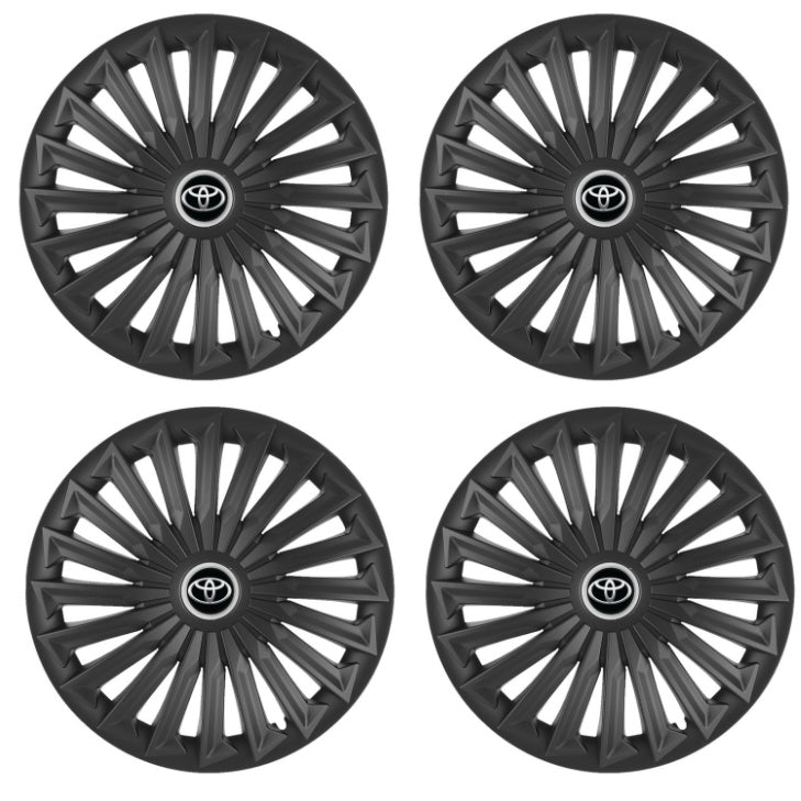 Set 4 capace roti Joy Negru R17 pentru gama auto Toyota
