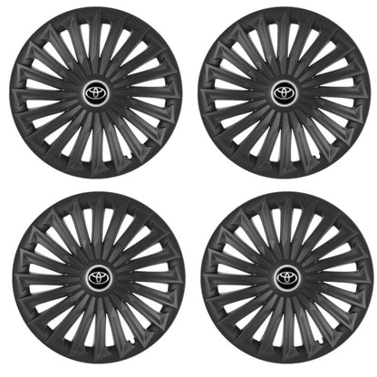 Set 4 capace roti Joy Negru R17 pentru gama auto Toyota