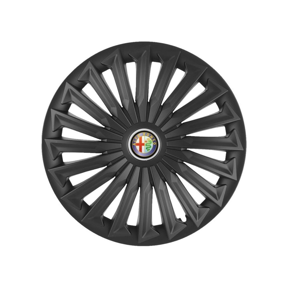 Set 4 capace roti Joy Negru R14 Compatibil Cu Alfa Romeo