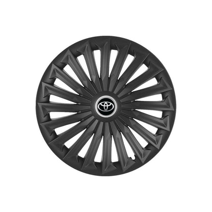 Set 4 capace roti Joy Negru R14 Compatibil Cu Toyota