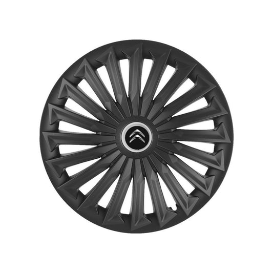 Set 4 capace roti Joy Negru R15 Compatibil Cu Citroen