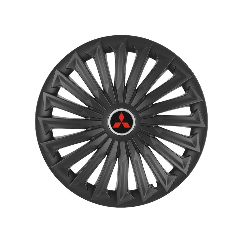 Set 4 capace roti Joy Negru R15 Compatibil Cu Mitsubishi