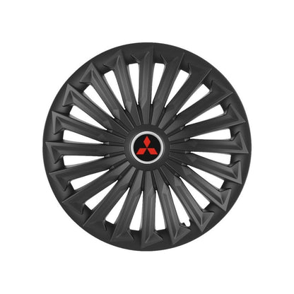 Set 4 capace roti Joy Negru R15 Compatibil Cu Mitsubishi