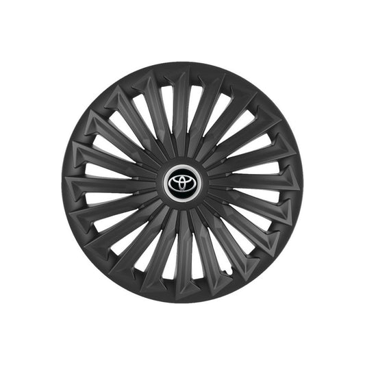 Set 4 capace roti Joy Negru R15 Compatibil Cu Toyota