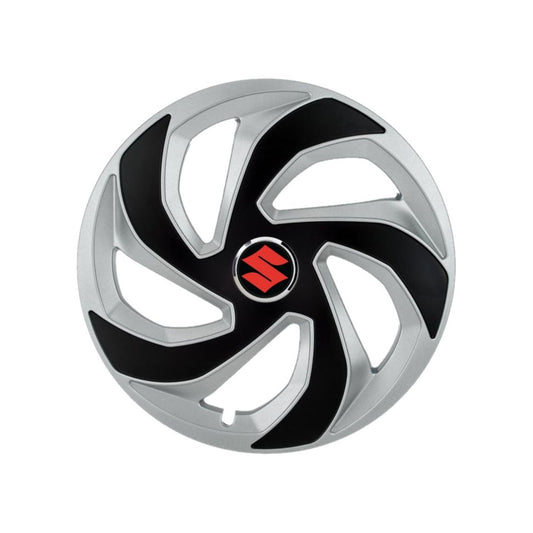 Set 4 capace roti Rex Gri-Negru R14 pentru gama auto Suzuki