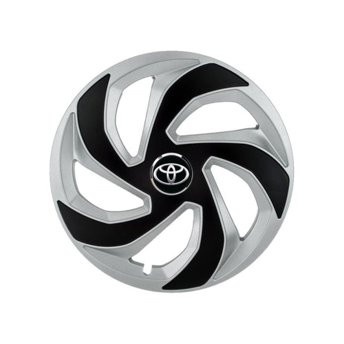 Set 4 capace roti Rex Gri-Negru R15 pentru gama auto Toyota