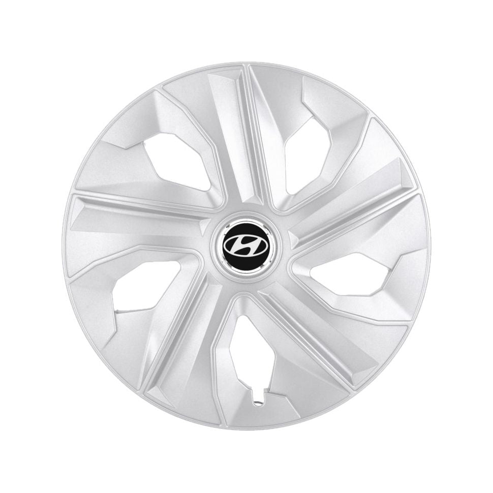 Set 4 capace roti Luna cromat R15 pentru gama auto Hyundai