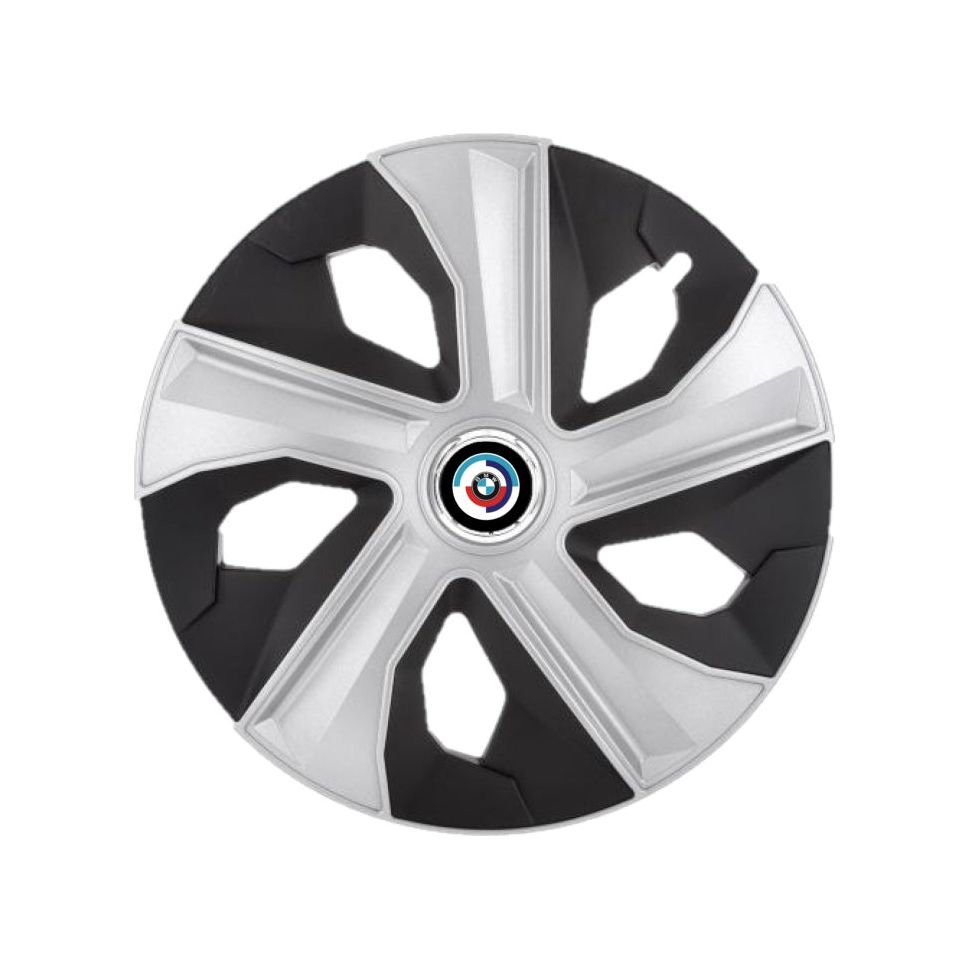 Set 4 Capace Roti Luna Gri-Negru R15, pentru BMW Nou