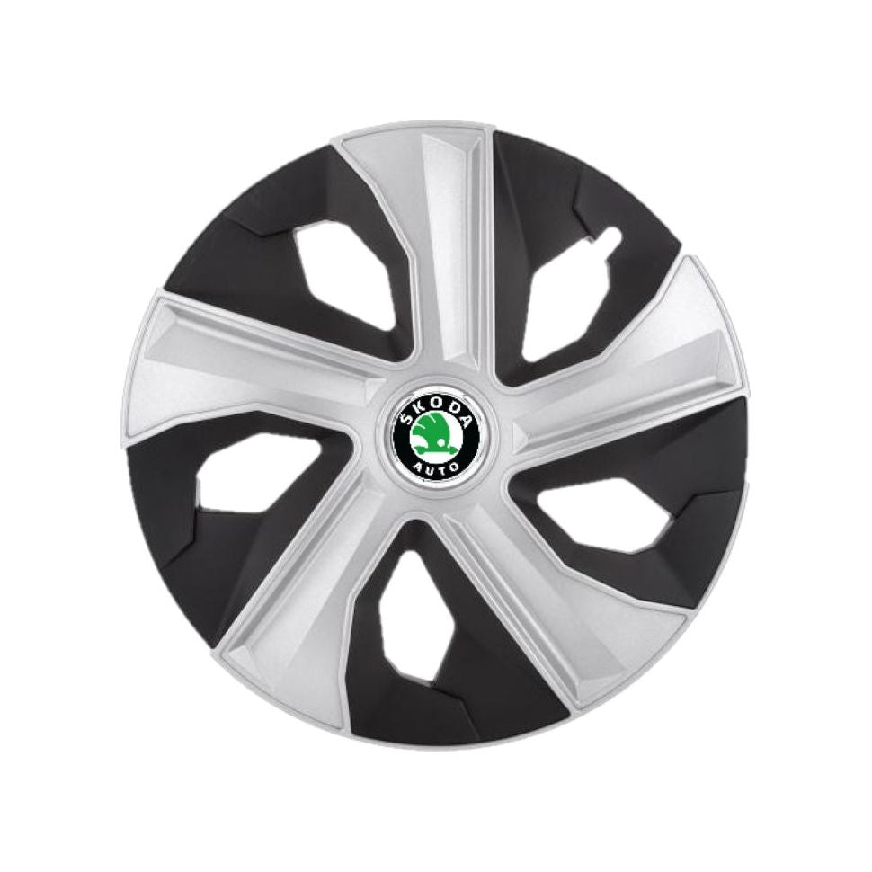 Set 4 capace roti Luna II R16 pentru gama auto Skoda