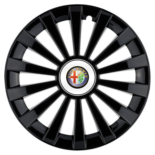4 darabos Meridian fekete kerékszett R14 Alfa Romeo-val kompatibilis