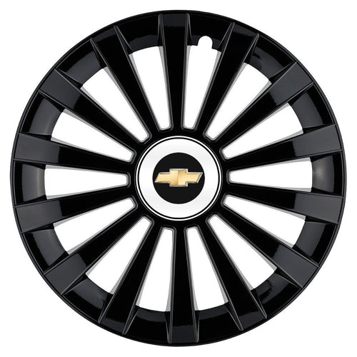 Set 4 capace roti Meridian negru R14 Compatibil Cu Chevrolet