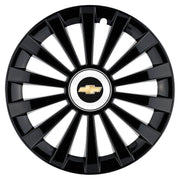 4 darabos Meridian fekete kerékszett R14 Chevrolet-vel kompatibilis