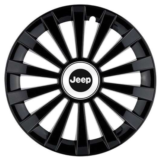Set 4 capace roti Meridian negru R14 Compatibil Cu Jeep