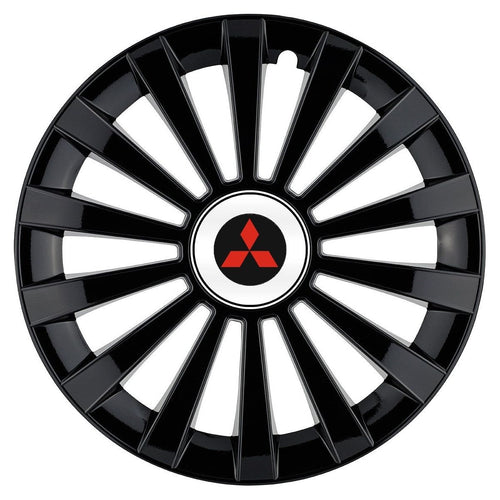Set 4 capace roti Meridian negru R14 Compatibil Cu Mitsubishi