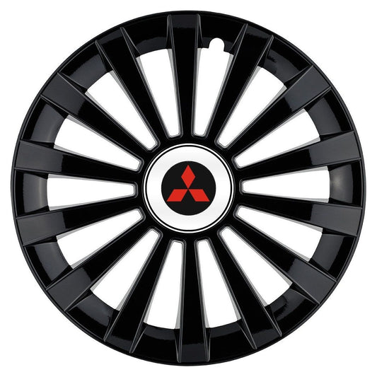 Set 4 capace roti Meridian negru R14 Compatibil Cu Mitsubishi