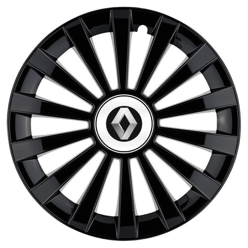 Set 4 capace roti Meridian negru R14 Compatibil Cu Renault