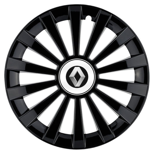 Set 4 capace roti Meridian negru R14 Compatibil Cu Renault