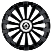 Set 4 capace roti Meridian negru R14 Compatibil Cu Renault
