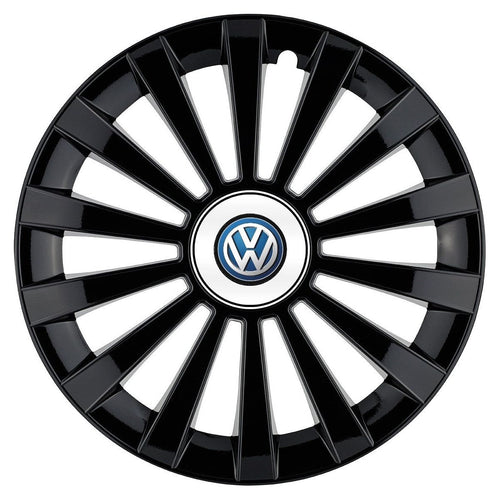 4 darabos Meridian fekete kerékszett R14 Volkswagen-kompatibilis
