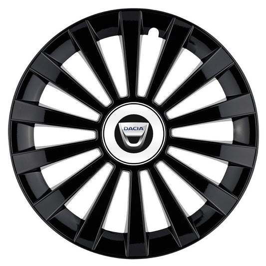 Set 4 capace roti Meridian negru R15 Compatibil Cu Dacia