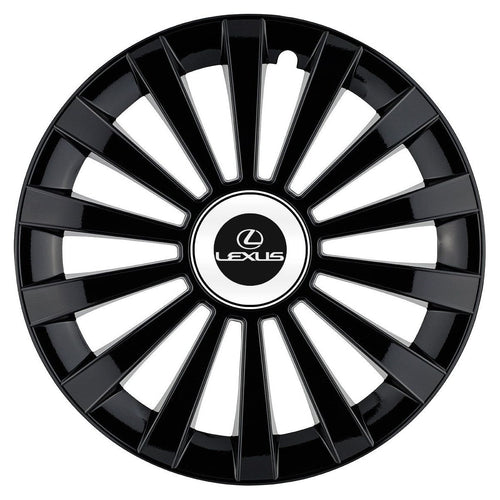 Set 4 capace roti Meridian negru R15 Compatibil Cu Lexus