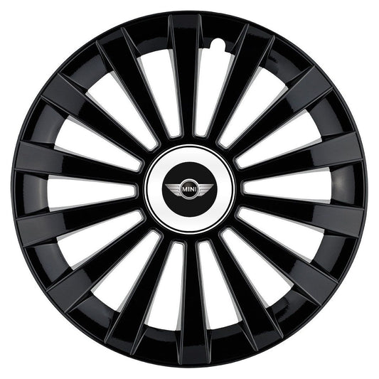 Set 4 capace roti Meridian negru R15 Compatibil Cu Mini