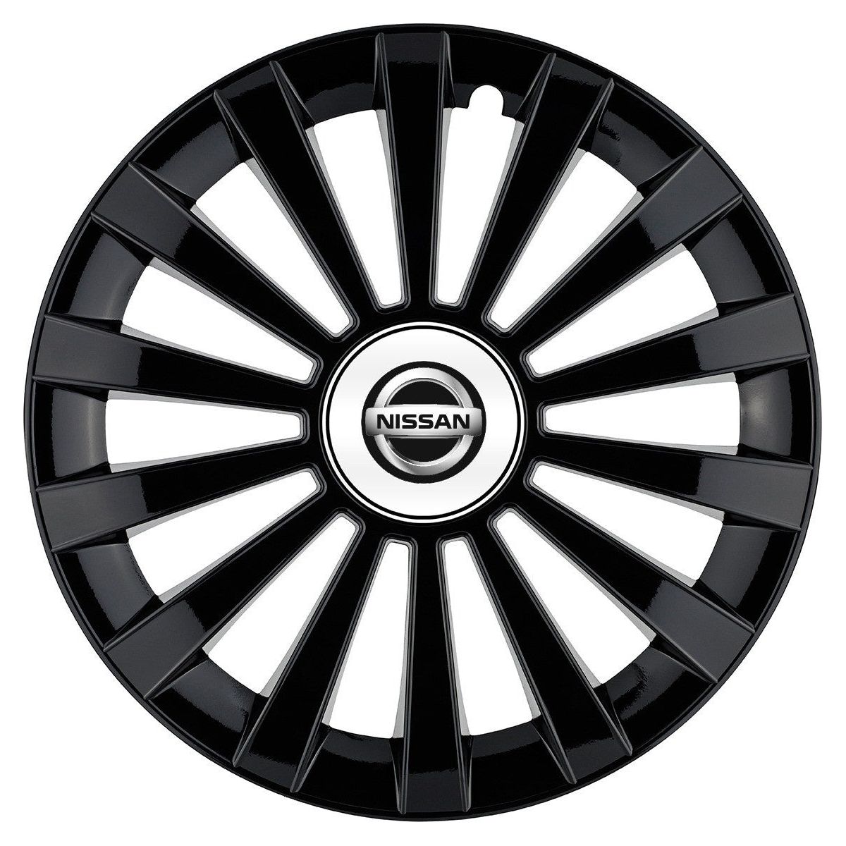 Set 4 capace roti Meridian negru R15 Compatibil Cu Nissan