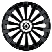 Set 4 capace roti Meridian negru R15 Compatibil Cu Renault