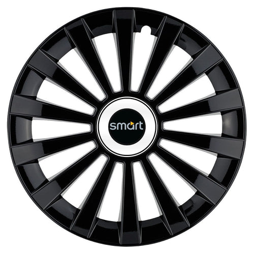 Set 4 capace roti Meridian negru R15 Compatibil Cu Smart