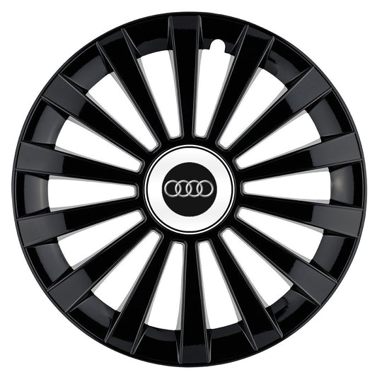 Set 4 capace roti Meridian negru R16 Compatibil Cu Audi