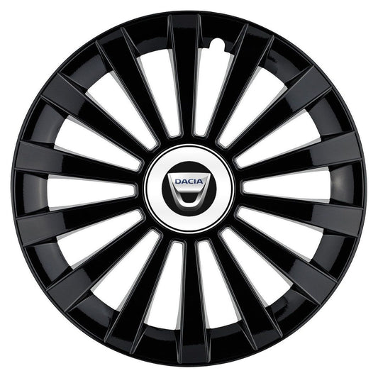 Set 4 capace roti Meridian negru R16 Compatibil Cu Dacia