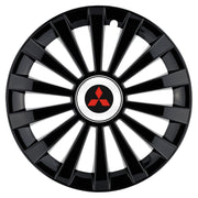 Set 4 capace roti Meridian negru R16 Compatibil Cu Mitsubishi
