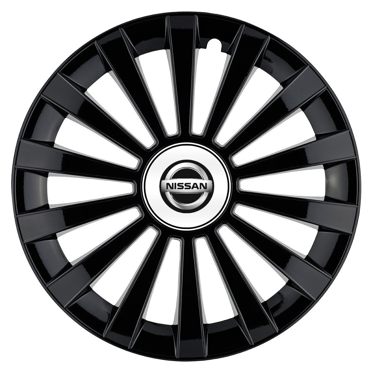 Set 4 capace roti Meridian negru R16 Compatibil Cu Nissan