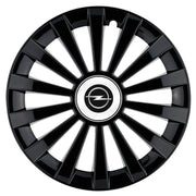 Set 4 capace roti Meridian negru R16 Compatibil Cu Opel