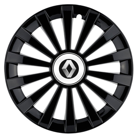 Set 4 capace roti Meridian negru R16 Compatibil Cu Renault